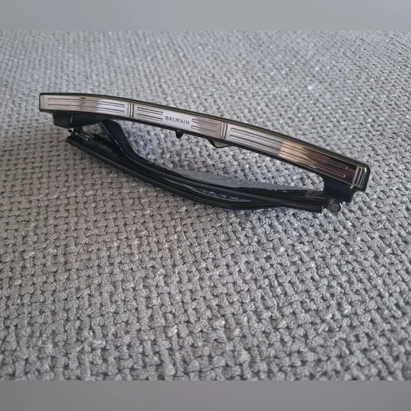 Balmain Sunglasses B-VII BPS-131C-55 Trans Green Gun With  display picture 3